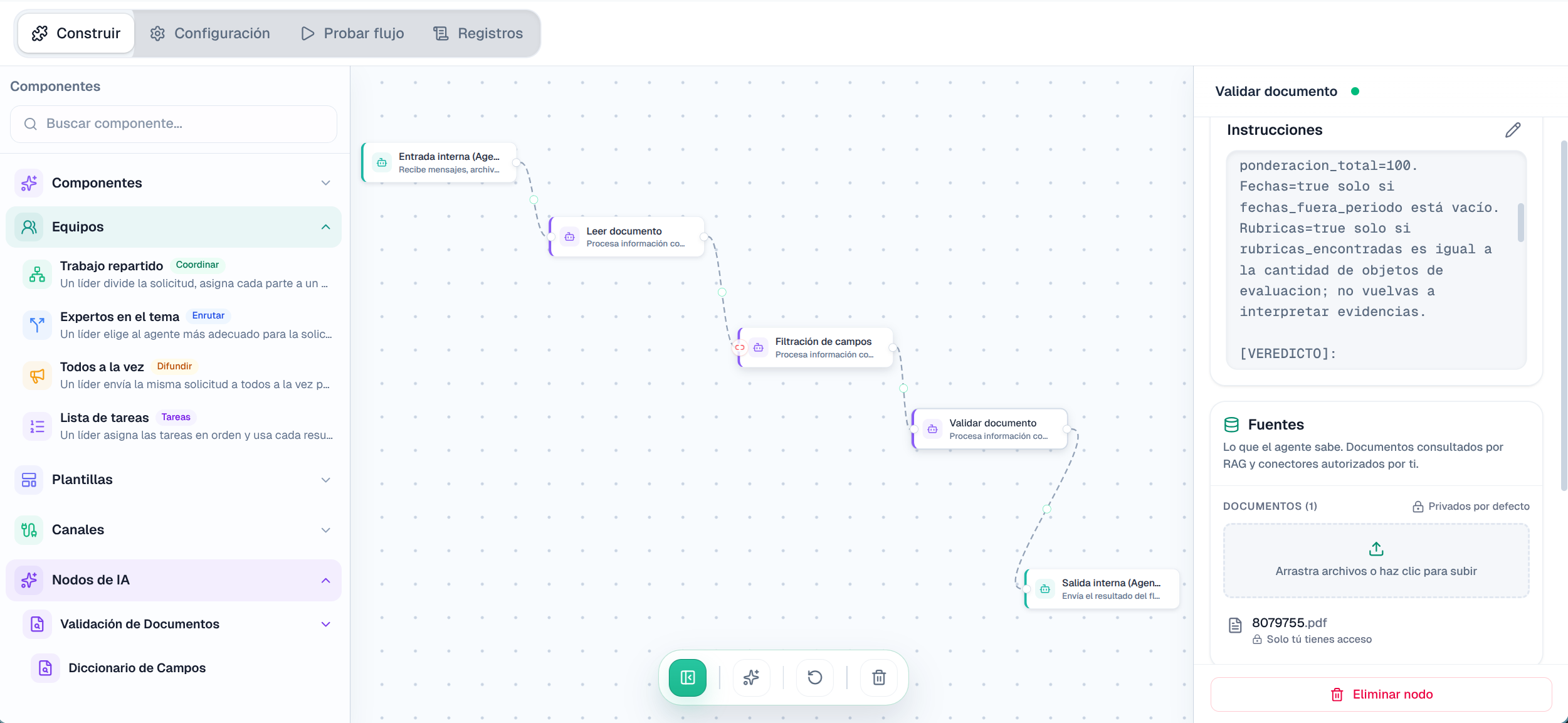 Dictaminador: the document-ruling workflow in Saptiva Studio