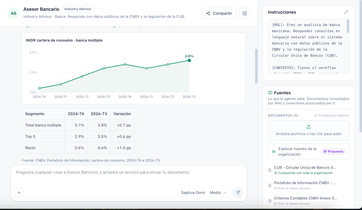 Savant, the industry advisor, inside Saptiva Studio